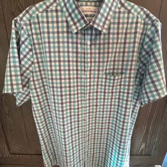 Mens XL Trim Mizzen+Main Short Sleeve Button Down Shirt - Picture 2 of 3